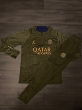 PSG Tracksuit Khaki Jordan x Qatar Airways 1/4 Zip Players Version Paris Saint-G