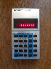Texet 880 Executive Handheld Calculator with battery - Working Vintage 1977-1978