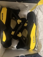 Jordan 4 thunder Black and Yellow Size 11 Uk Used Good Condition In Box