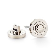 Polished Nickel Bathroom Door