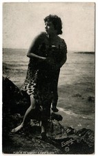 MACK SENNETT COMEDIES Arcarde Card / Postcard Bathing Beauty Evans L. A. 1920s