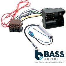 PC2-86-4 FIAT QUADLOCK CAR STEREO ISO & AMPLIFIED FAKRA AERIAL ANTENNA ADAPTOR