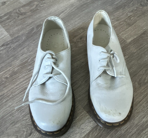 Martens white leather - martens,