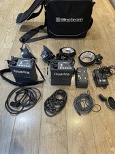 2 Ellinchrom Quadra  Ranger RX Hybrid  Inc 2 Tripods Leads,Charger See Photos