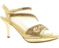 WOMENS LADIES DIAMANTE HIGH