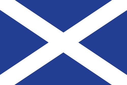 Brand new scottish - flag, large