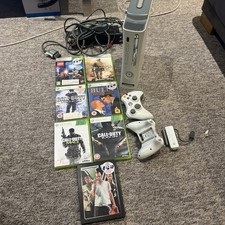 Microsoft Xbox 360 Console With 6x Games Bundle And 2x Controller 60GB HDD