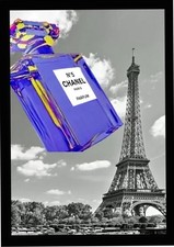 CHANEL 5 PERFUME BOTTLE FASHION POSTER WALL ART PRINT HOME DECOR A4 GIFT