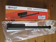 Ibergrif Kitchen Roll Paper Towel Holder Under Cabinet or Wall Mounted Black