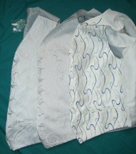 Mens Waistcoats Ivory, Silver