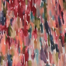 Voyage Maison Azalea Lecco Sorbet Fabric Abstract Velvet Cushions Curtain Blinds