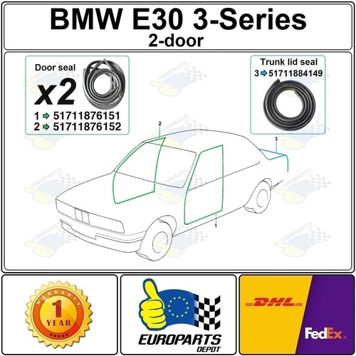 1986 bmw e30 piece - 1986, 3-piece