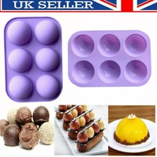 Semi Sphere Half Round Silicone Bakeware Mould Dome Chocolate Bomb Cake Baking.