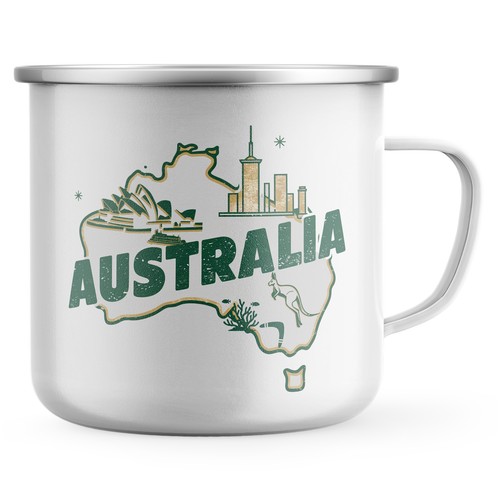 Country australia enamel - country,