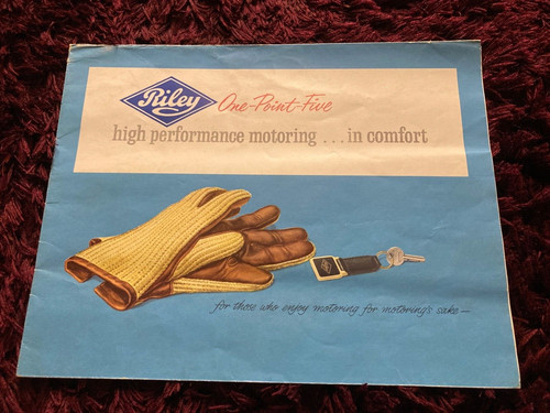 Riley one point - one-point-five, brochure