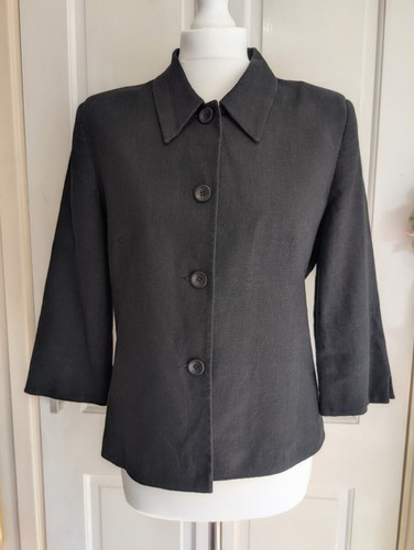 Vintage tagg black - black, linen