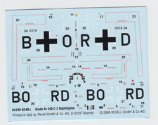 *DECAL SHEET ONLY* from Revell 1/72nd Arado Ar 240C #04199 (2008)