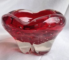 1950s Whitefriars Glass Red