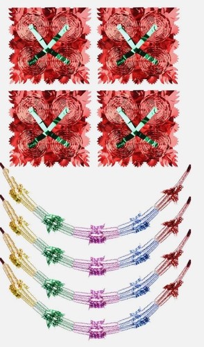 Pcs christmas foil garland - 4,