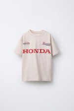 Zara Boys Honda Motorcycles T Shirt Size 8-9 Years Old BNWT 