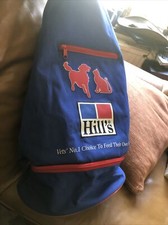 BIN  Hill’s Pet Food Duffel Bag, blue, Good Condition.