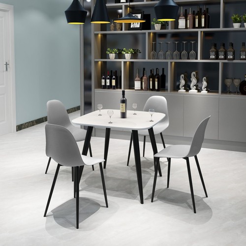 Aspen white square table and - aspen,