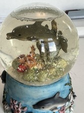 Regency fine arts dolphin globe Lovely Item  (B/R 5)