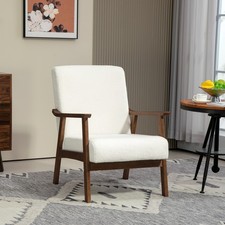 Armchair with Wide Seat Wood