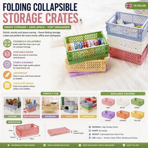 Folding collapsible storage - folding,