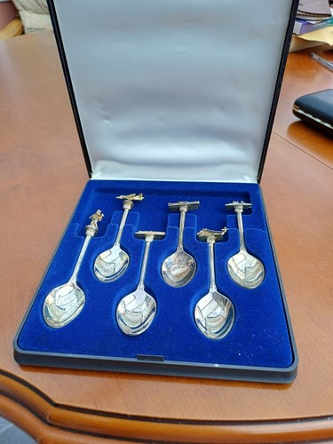 Set silver plate - set, falklands