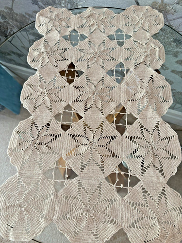 Vintage art deco beige cotton - beige,