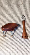 Teka Boxwood Viola tailpiece and Conrad Gotz chinrest. Ex. Cond.