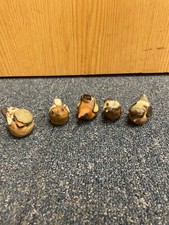 5 vintage TREMAR pottery bird