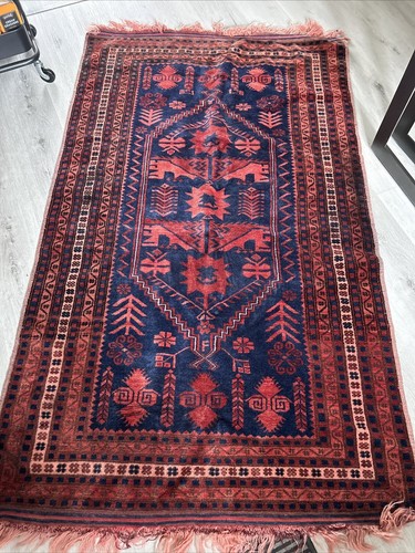 Old handmade persian woolll - old,