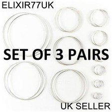 Sterling silver hoop - silver, sleeper