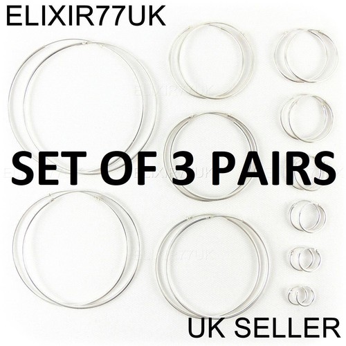 Sterling silver hoop sleeper - sterling,