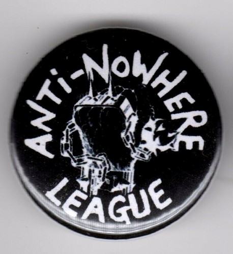 Anti nowhere league pin - anti-nowhere, button