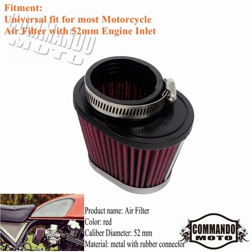 52mm motorcycle air filter - 52mm,