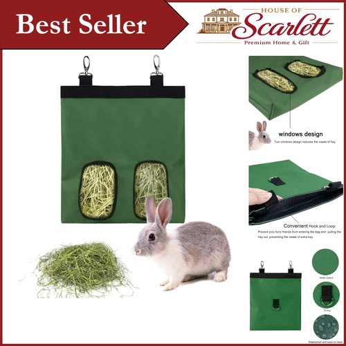 Durable green hay feeder - durable,