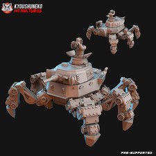 German Weird War Panzer Mech - Spider Tank Walker - 28mm Konflikt 47 compatible