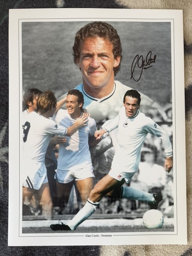 Alan curtis signed swansea - signed,