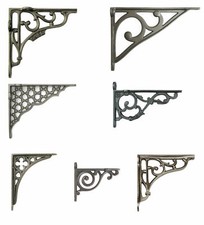 Single cast iron shelf bracket - cast,