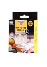 Zero In Fruit Fly Trap Refill Sachets Twin Pack Non Toxic Chemical Free Solution