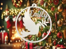 Personalised Dove Christmas
