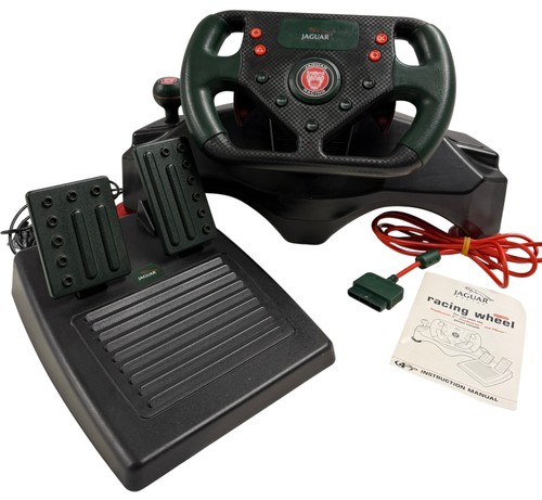 Jaguar racing wheel and pedals - racing,