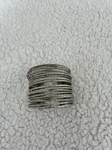 Chunky silver effect cuff - chunky,
