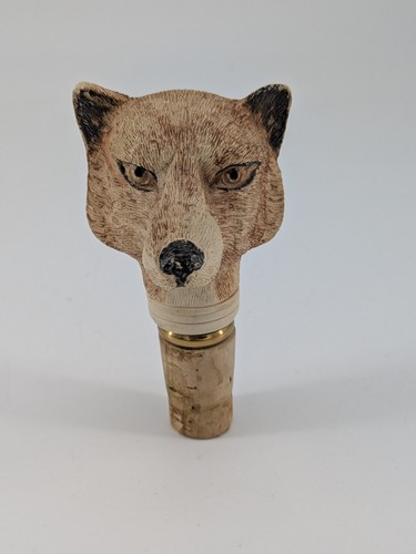 Fox head wine bottle - fox,