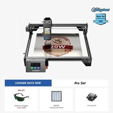 FULL KIT: Longer Ray5 20W Laser Engraver  Cutter Enclosure, Extractor, Air Pump