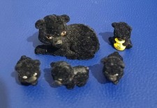 Jungle In My Pocket Black Bear Family. Rare Retired. Ex Condition. Gift.