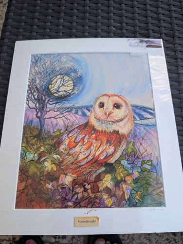 Original watercolour barn owl - barn,